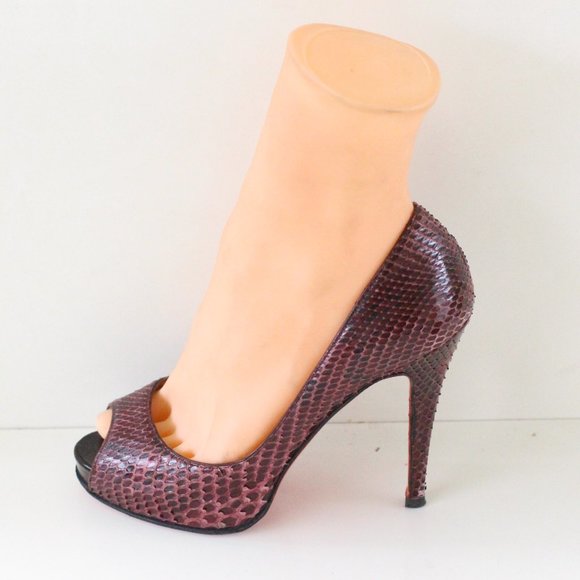 Christian Louboutin Purple Very Prive Python - Picture 2 of 10